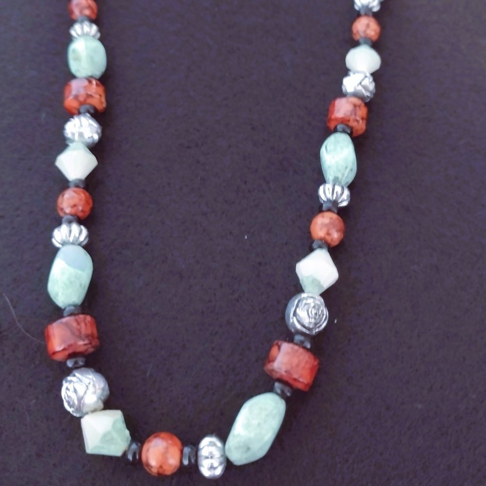 Multi-Colored Bead Necklace - image 1